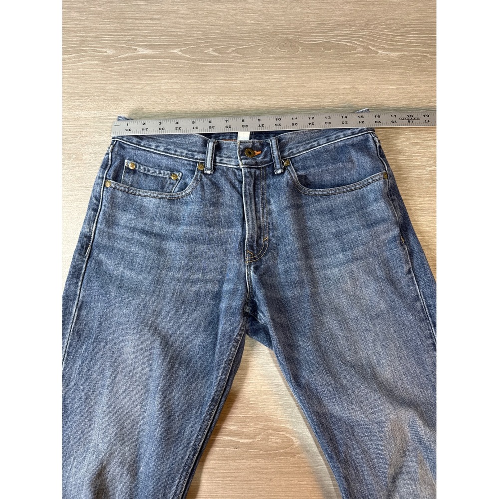 Banana Republic Men Straight Leg Blue Wash Denim Jeans Size 30x32 - Picture 8 of 11
